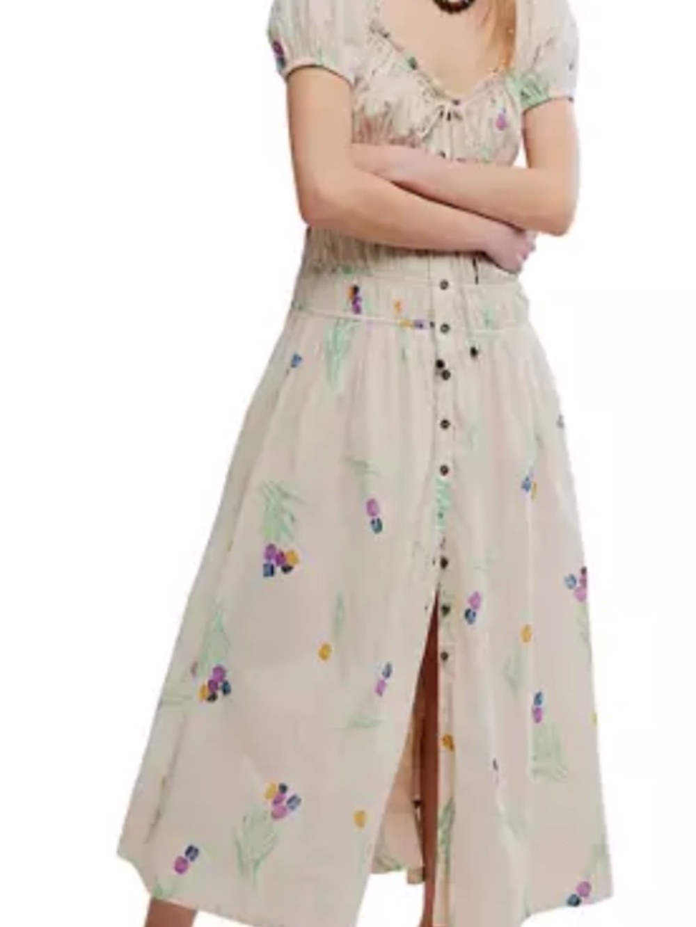 Free People Complete Me MIDI Dress Retail $168